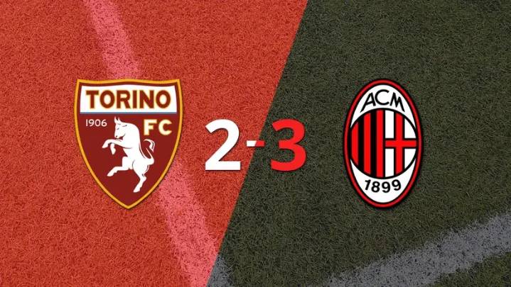 Serie A: Milan superó 3-2 a Torino con dos tantos de Christian Pulisic