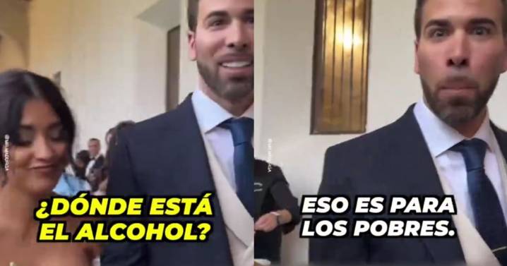 “El alcohol es para pobres”: Novios deciden no ofrecer alcohol en su boda y terminan haciéndose virales
