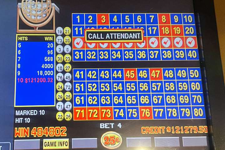 $121,200.50 video keno jackpot hits at Boulder Station in Las Vegas