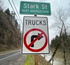 Stark Street Bridge, east of Troutdale, closes to all commercial trucks, effective immediately