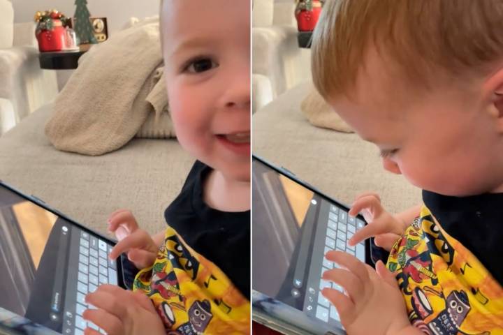 Dad Surprised to See What His Toddler Son Opened Up on Their iPad (Exclusive)