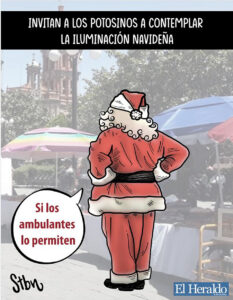 Invitan a los potosinos a contemplar la iluminación navideña