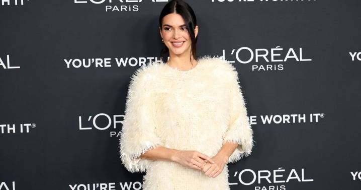 Kendall Jenner Wows in Bottega Veneta Dress With Bold Slit for L'Oreal
