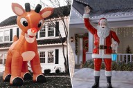 Giant Santa decor is impossible to find this season