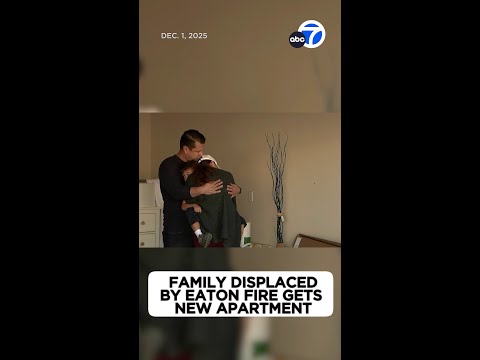 Family displaced by Eaton Fire gets new, fully furnished apartment