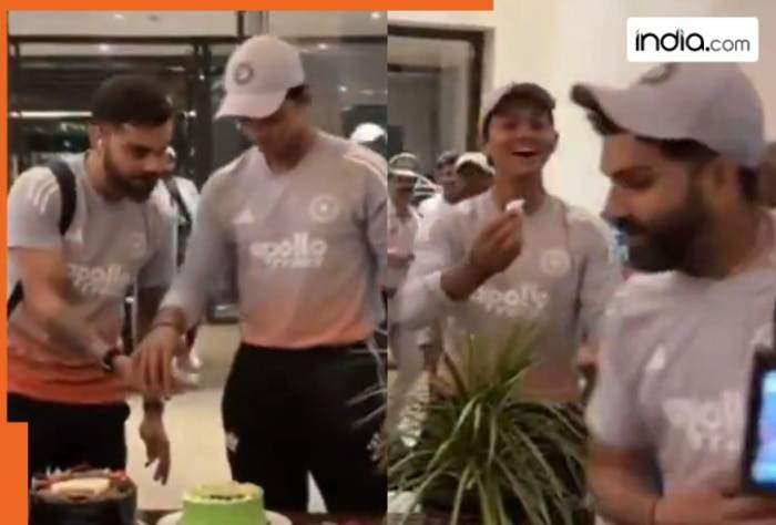 WATCH: Virat Kohli enjoys cake, but Rohit Sharma surprisingly refuses, star India batter says no due to...