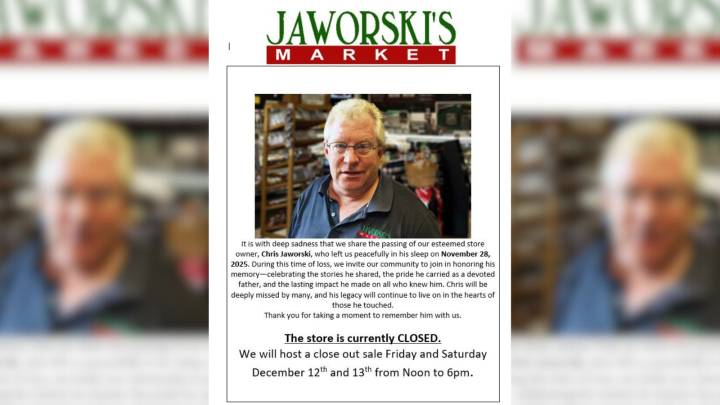Jaworski's Market hosting a close out sale