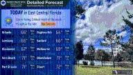 Cold front still affecting Central Florida by conditions will remain dry