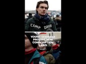 Young Germans protest new conscription laws