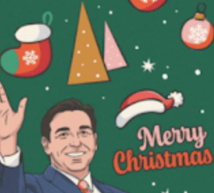 ‘Tis the season: ‘Ron DeSanta’ wrapping paper available for holidays