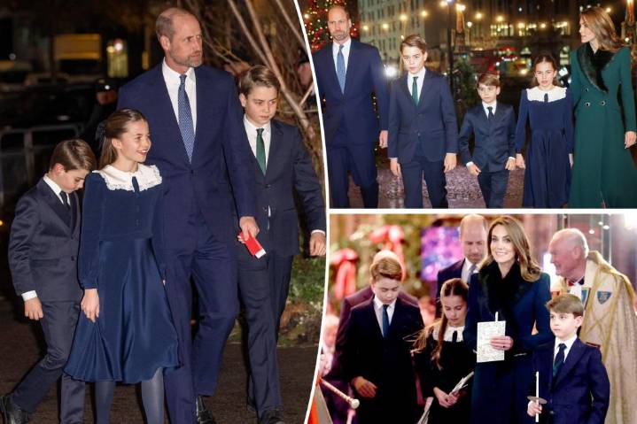 How Kate Middleton's 3 kids gave personalized touch to mom's Christmas service décor