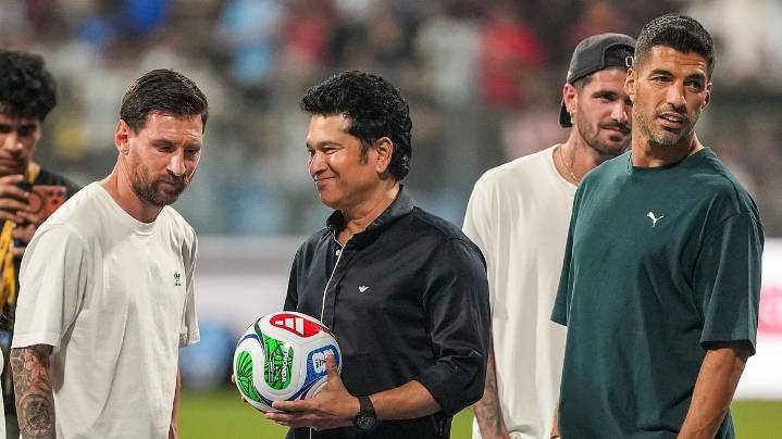 Lionel Messi, Sachin Tendulkar Share Wankhede Stage: All That Transpired In GOAT India Tour's Mumbai Leg