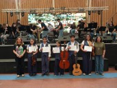 Masivo y exitoso encuentro de bandas escolares organiza SLEP Maule Costa en Cauquenes