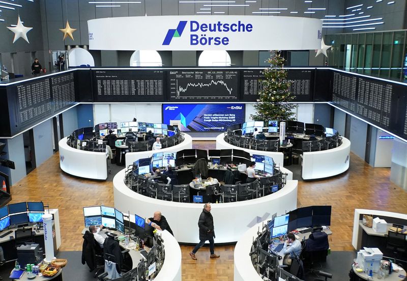 European shares buoyed by financials, defence stocks; Fed meeting watched