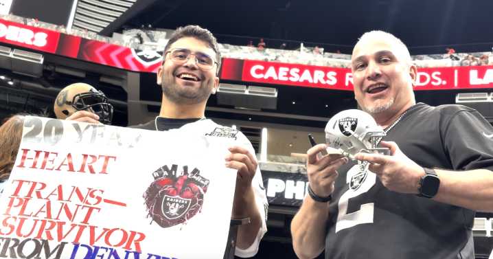 Fan credits Raiders for giving him hope during heart transplant