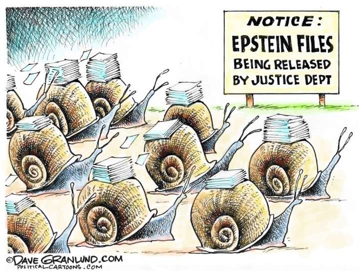 Cartoonist’s take: Epstein files being released
