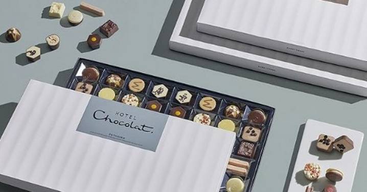 Huge box of Hotel Chocolat 'everything' Christmas box reduced in sale