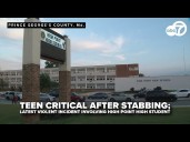 Teen critical after stabbing; latest violent incident involving High Point High student