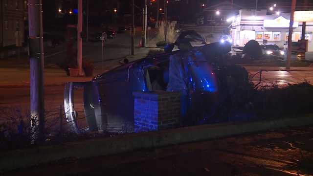 1 hospitalized after rollover crash in Westwood