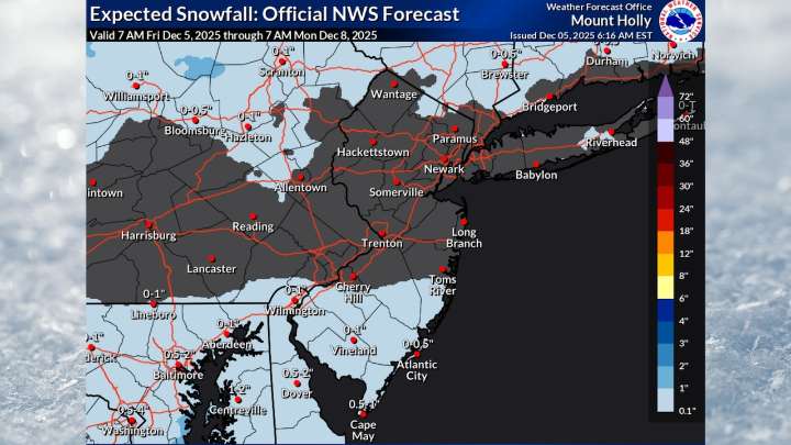 Light snow, freezing drizzle in forecast for parts of N.J. today. Latest updates.