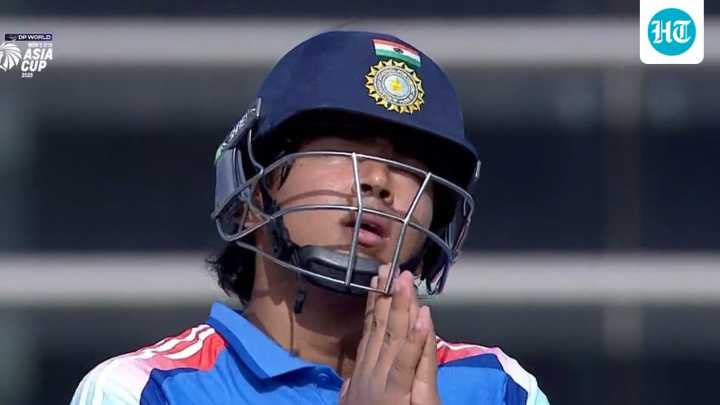 Vaibhav Suryavanshi folds hands after 56-ball century, misses own world record