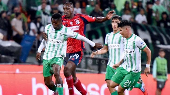 Atlético Nacional y Medellín empatan 0-0 en la final de ida de la Copa BetPlay 2025