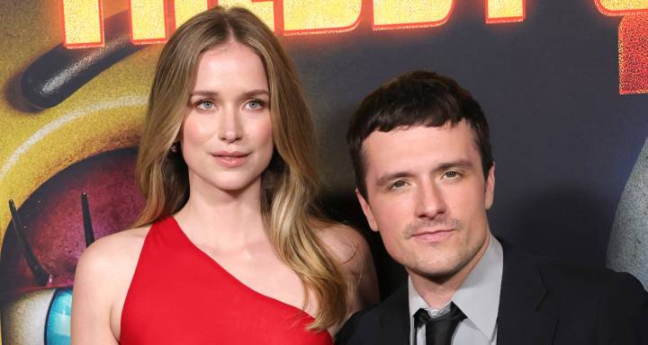Elizabeth Lail Wears Sheer Red Dress For ‘Five Nights at Freddy’s 2′ Premiere With Josh Hutcherson & More! | David Andrew Calvillo, Elizabeth Lail, Five Nights at Freddy's 2, Jason Blum, Josh Hutchers