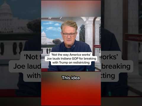 'Not the way America works' Joe lauds Indiana GOP for breaking with Trump on redistricting