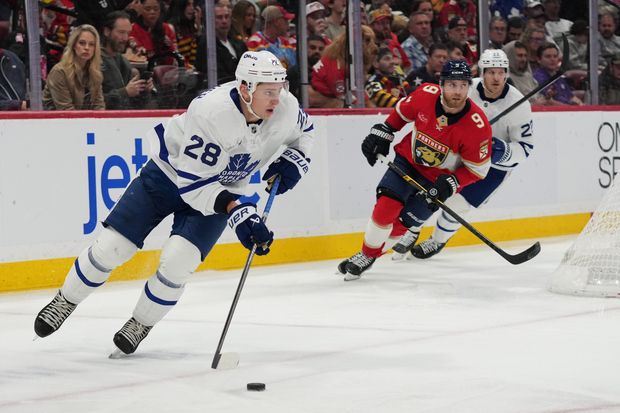 Huge night for Troy Stecher, the smallest of Maple Leafs, vs Panthers