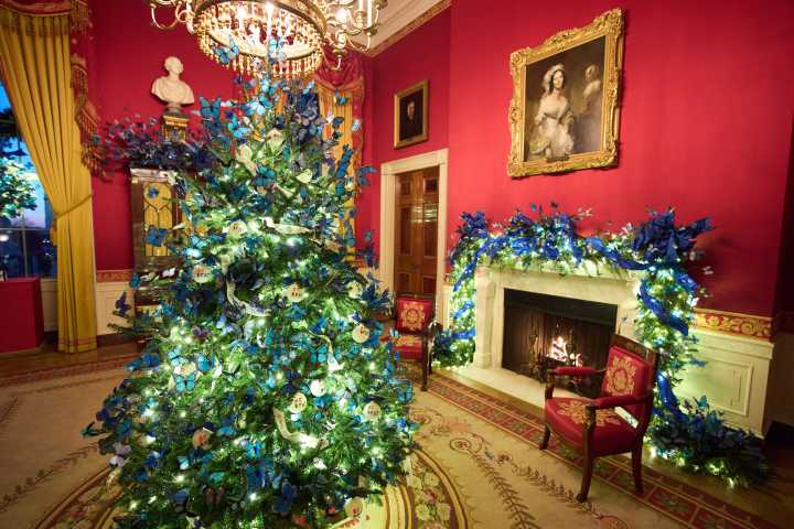 Melania Trump's White House holiday decor for her first year back has a heartwarming theme