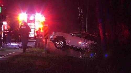 SUV found submerged in a creek in Cumberland County; investigators working to find details