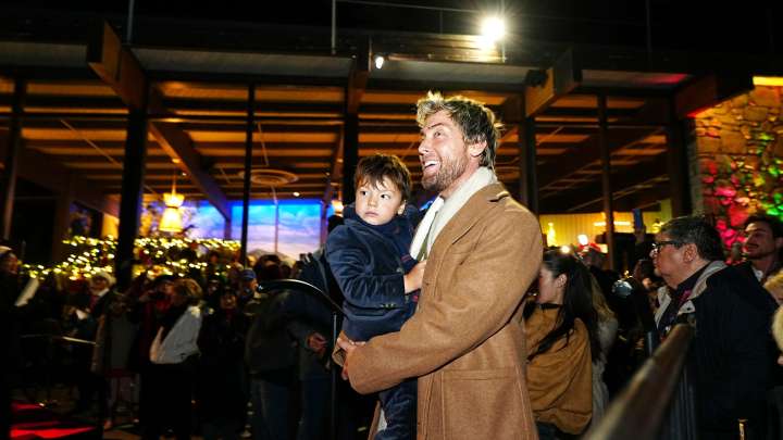See Lance Bass light the Palm Springs Aerial Tramway Christmas tree