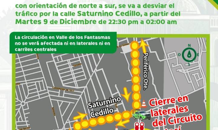 Anuncia Soledad cierres viales por llegada de trabes