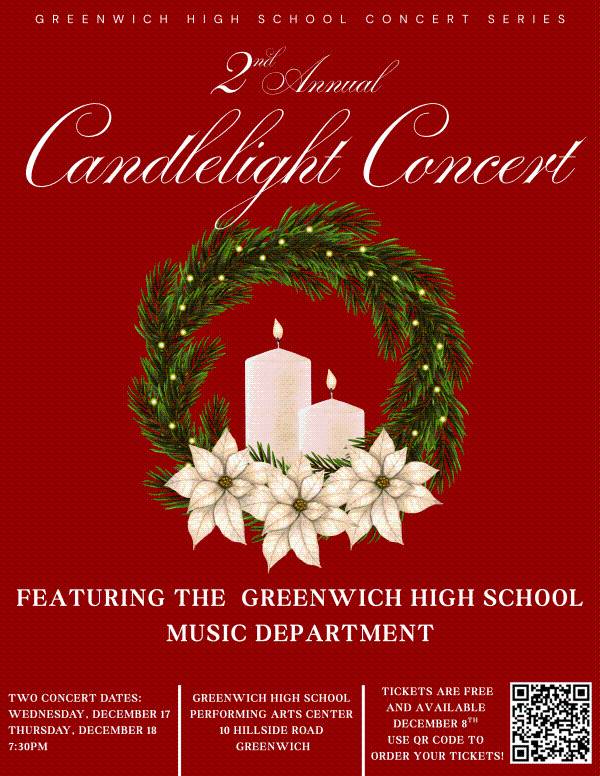Greenwich High School Music Department Presents 2nd Annual Candlelight Concert