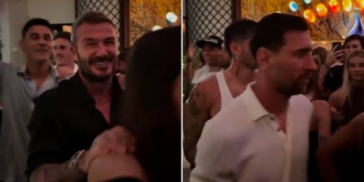 Los detalles del “trencito” en los festejos por el título del Inter Miami: la cumbia de Beckham y la actitud de Messi