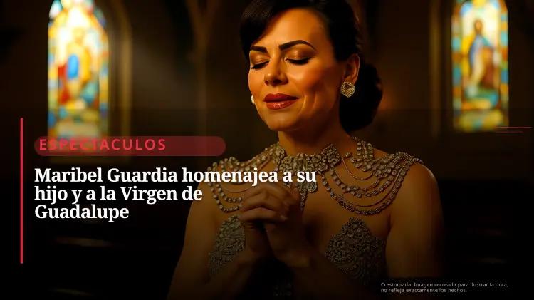 Maribel Guardia canta ante la Virgen de Guadalupe con vestido homenaje a Julián Figueroa