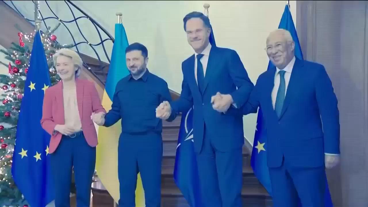 Zelenskyy meets NATO and EU chiefs in Brussels to discuss Ukraine peace plan developments