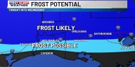 First Alert Forecast: Frost likely tonight; but rain returns Thursday