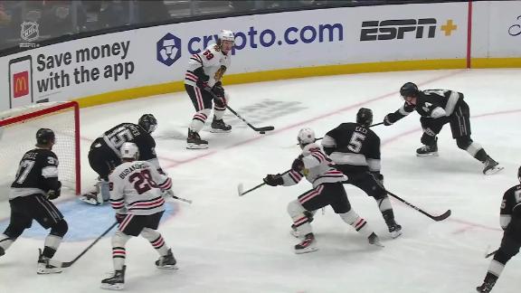 Connor Bedard scores for 3rd straight game, Blackhawks hold off Kings 2