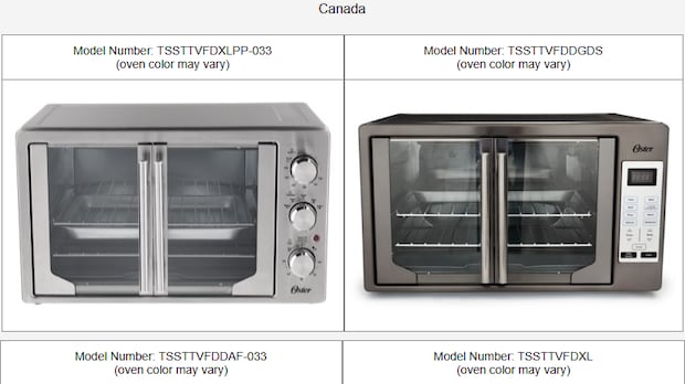 Health Canada expands recall on Oster toaster ovens that have burned some users