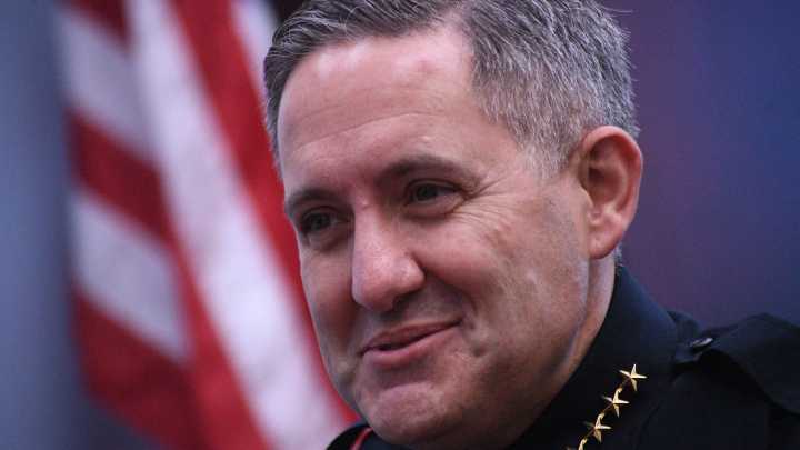 New Wilmington Police Chief Ryan Zuidema through the…