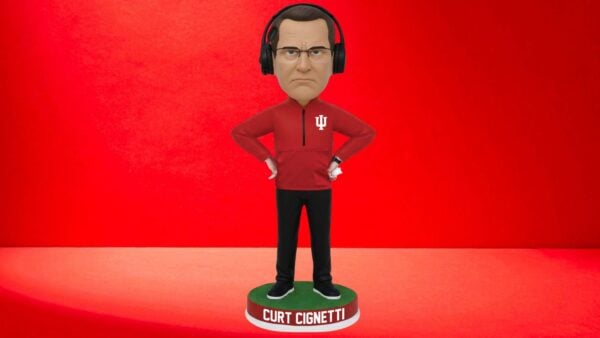 New Cignetti bobblehead unveiled following Hoosiers’ perfect season