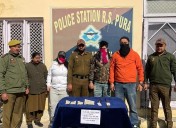 J&K: Woman among three drug peddlers nabbed with heroin, weapons