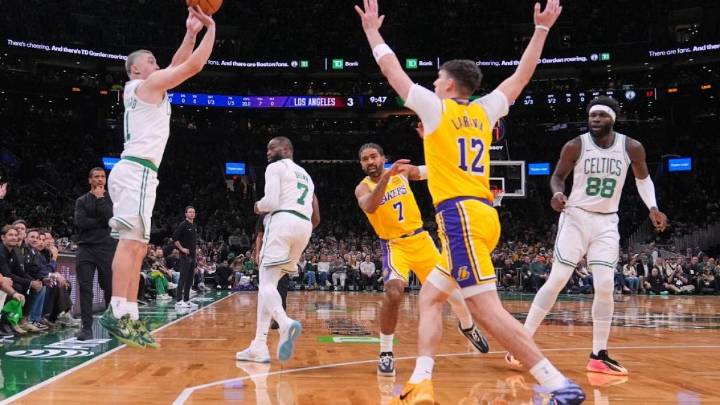 Los Celtics barren a unos Lakers sin Lebron ni Doncic
