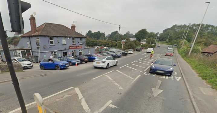 A38 crash near Bristol Airport leaves biker seriously injured as driver flees
