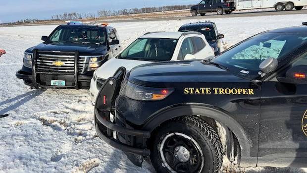Woman who blew through border crossing arrested after highway chase, North Dakota police say