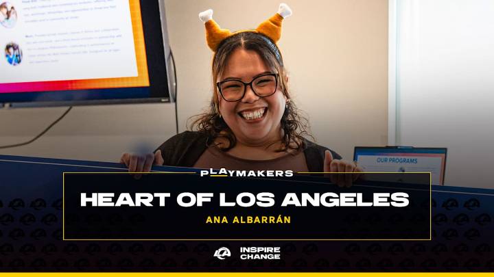 Ana Albarrán of Heart of Los Angeles named 12th Rams 'pLAymaker' of 2025