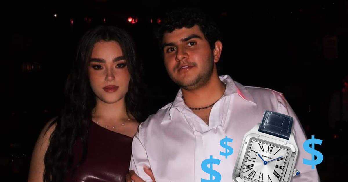 Hija del Canelo Álvarez, Emily Cinnamon, regala reloj de 150 mil pesos a su novio