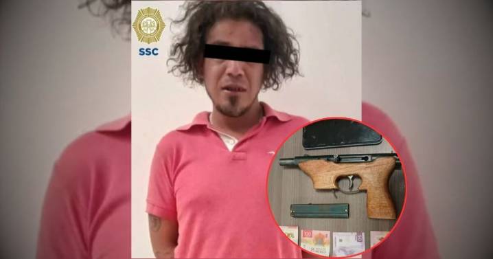 Vecinos de Tlalpan detienen a ladrón que atacaba con una subametralladora