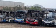 Incendio destruye 18 buses de transporte urbano en cochera de Ate: choferes se quedan sin trabajo y con deudas